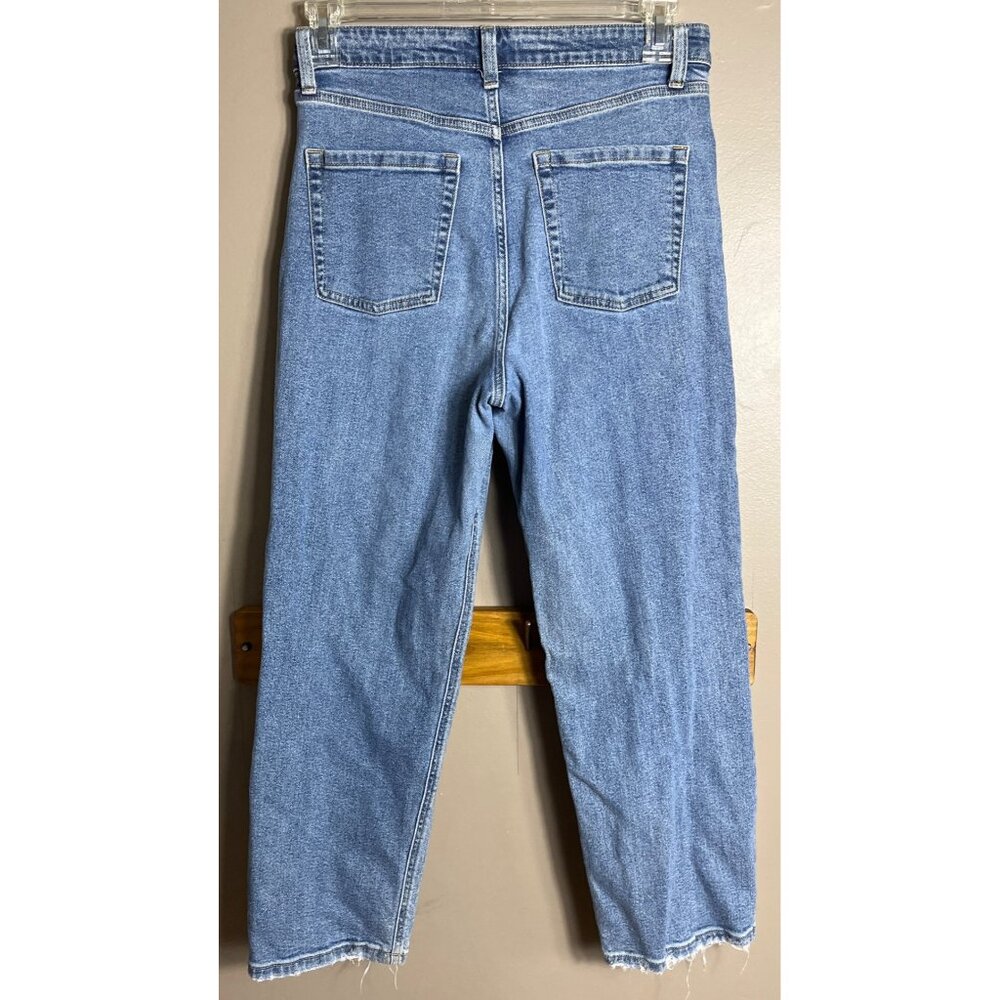 Wild Fable Jeans High Rise Straight Crop 26" Inseam Blue Comfy Relaxed Womens 8 - Picture 3 of 8